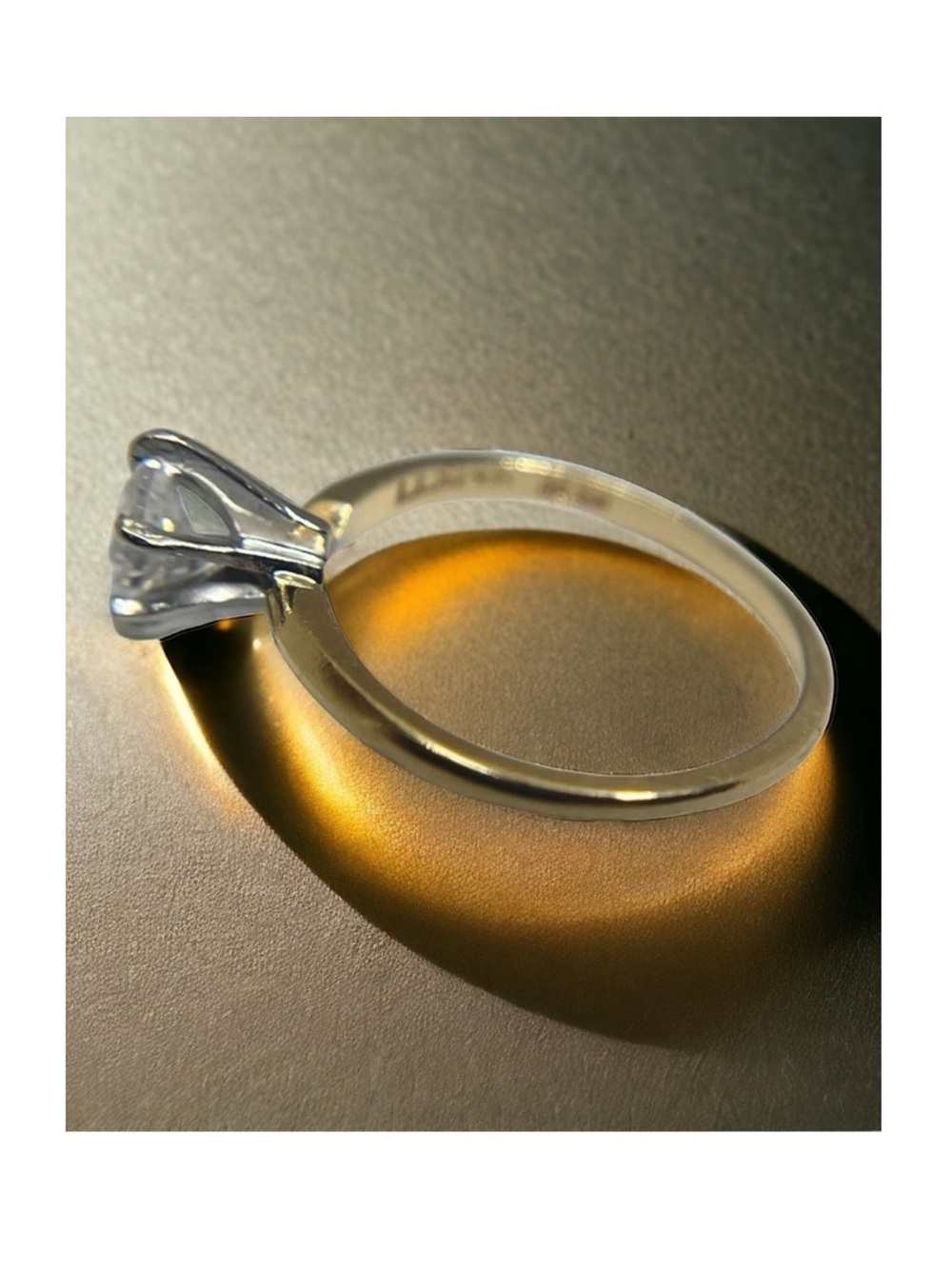 Vintage: .5 CT Marquise Diamond Solitaire Engagement Ring 𦹠14K Yellow Gold 𦹠5 - Picture 11 of 16